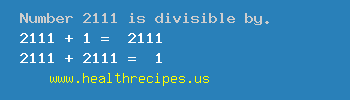 Number 2111 is divisible by the following numbers