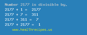 Number 2177 is divisible by the following numbers