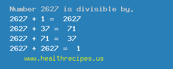 Number 2627 is divisible by the following numbers
