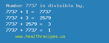 Number 7737 is divisible by the following numbers